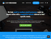 Tablet Screenshot of derby-webdesign.co.uk